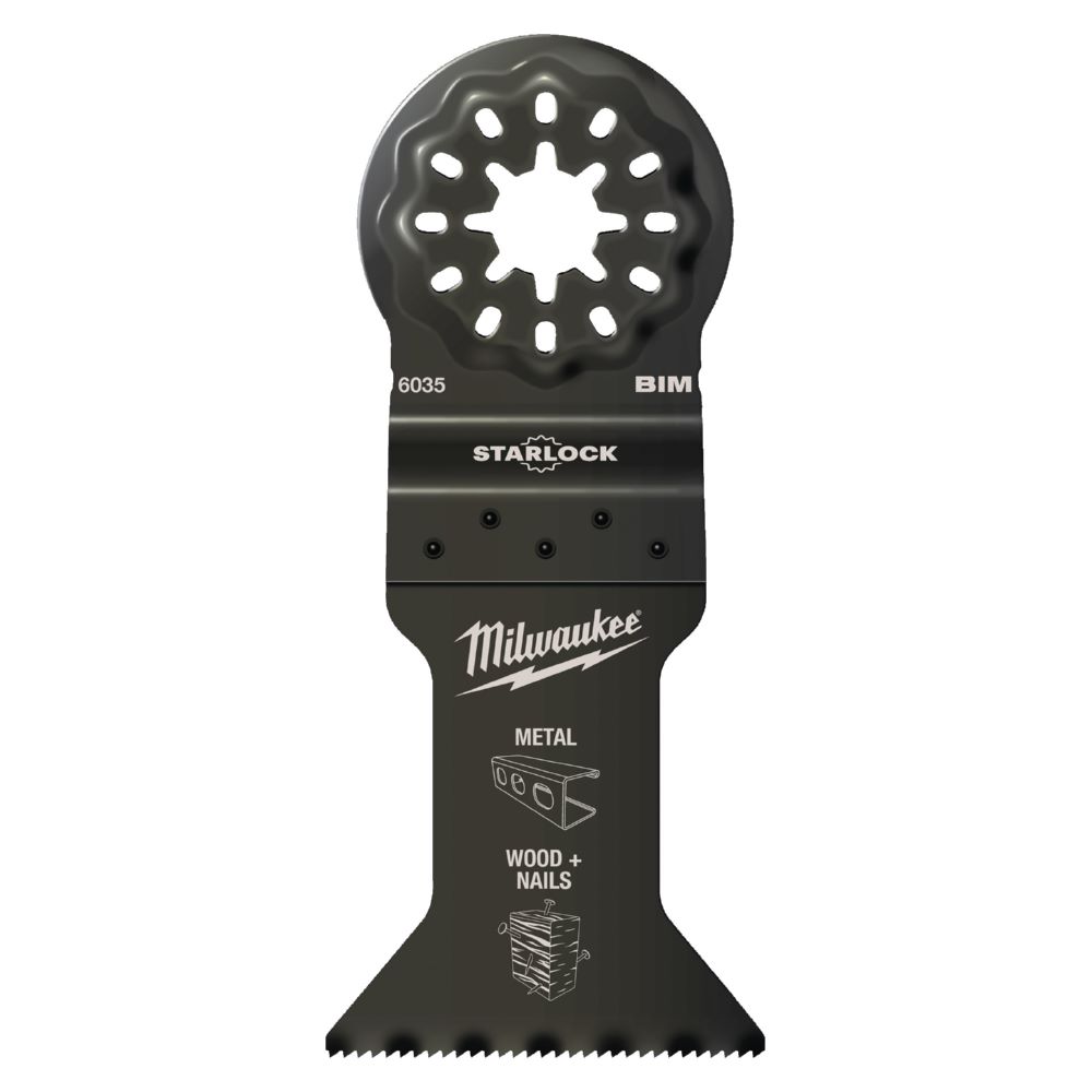 Produktbild Milwaukee Elektrowerkzeuge Multitool Starlock Bi-Metall Tauchsägeblatt 65 x 42 mm