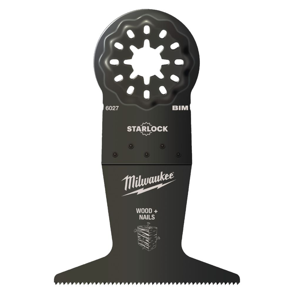 Produktbild Milwaukee Elektrowerkzeuge Multitool Starlock Tauchsägeblatt für Schnitte in Holz 65 x 42 mm