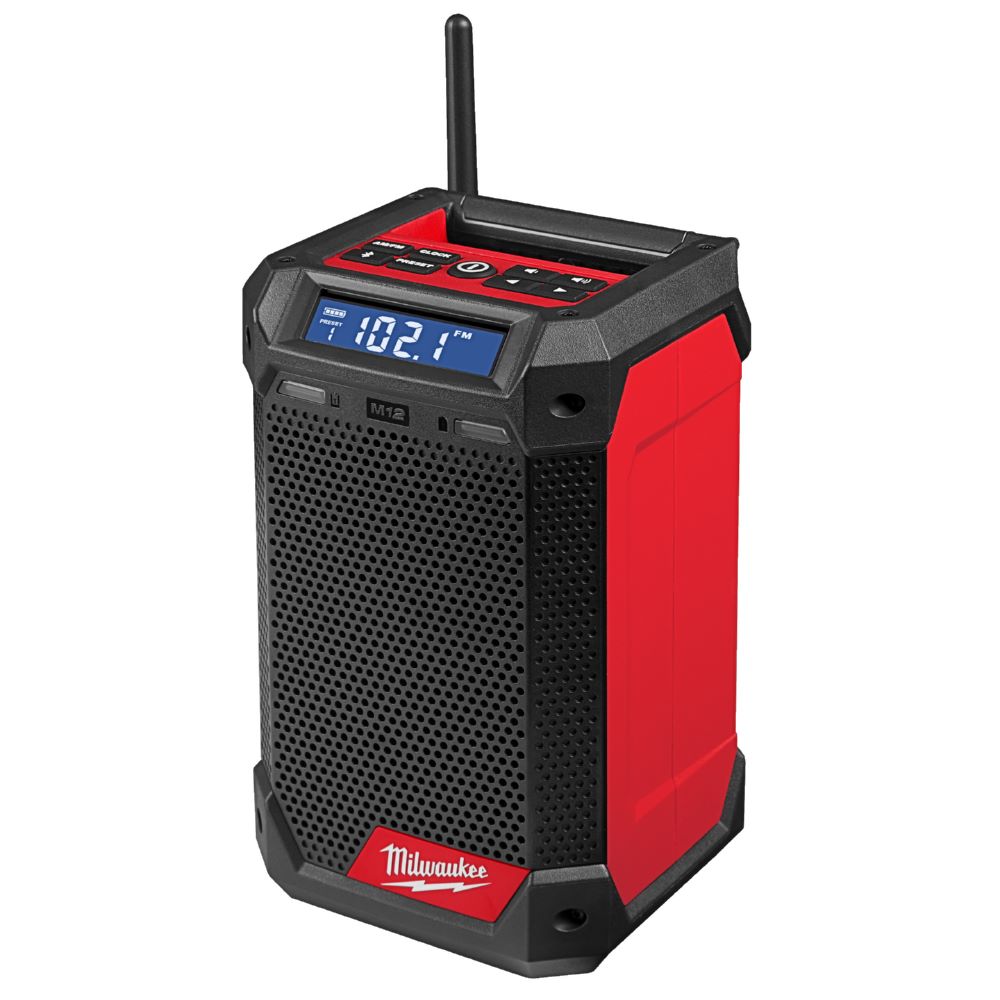 Produktbild Milwaukee Netz Akku Radio mit Lautsprecher und Ladefunktion M12RCDAB+-0