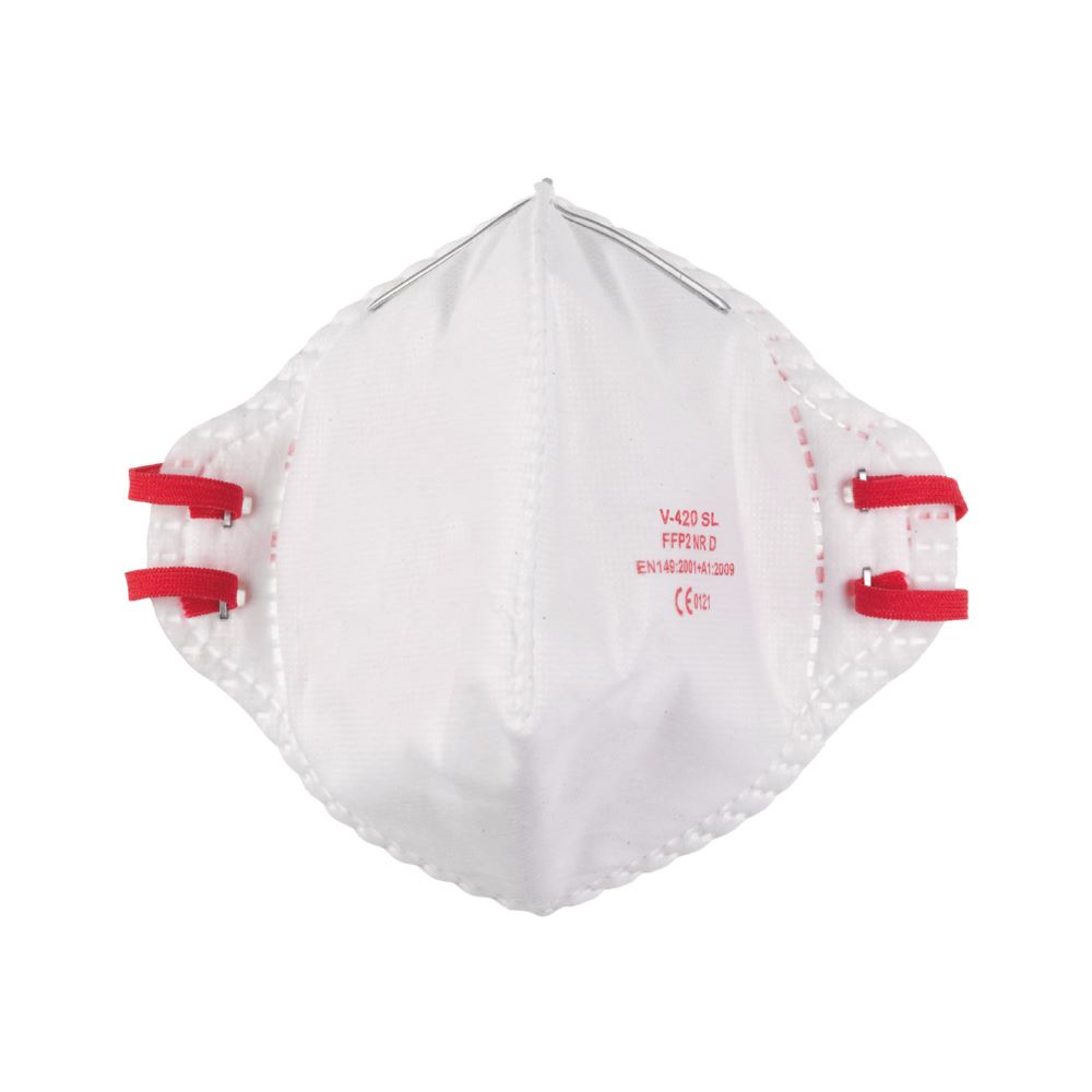 Produktbild Milwaukee Elektrowerkzeuge FFP2 Einweg Atemschutzmaske gefaltet 20er Pack