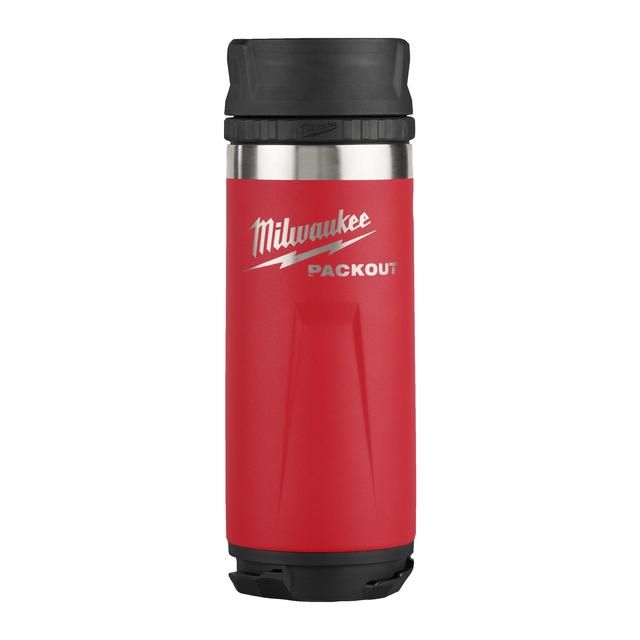 Produktbild Milwaukee "PACKOUT Isolierbecher 530 ml mit Trinkdeckel, rot