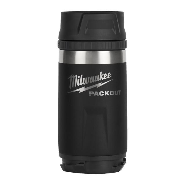 Produktbild Milwaukee PACKOUT Isolierbecher 355 ml mit Trinkdeckel schwarz