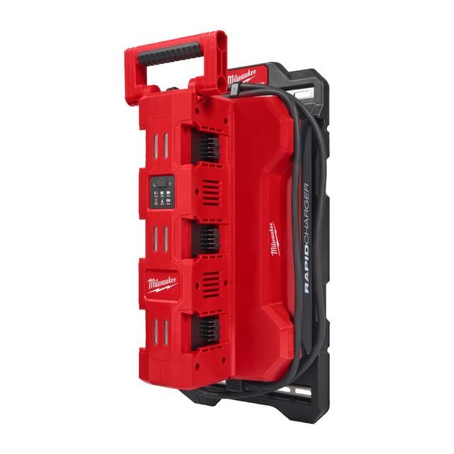 Produktbild Milwaukee M18MPC6 M18 PACKOUT 6-fach Schnellladegerät