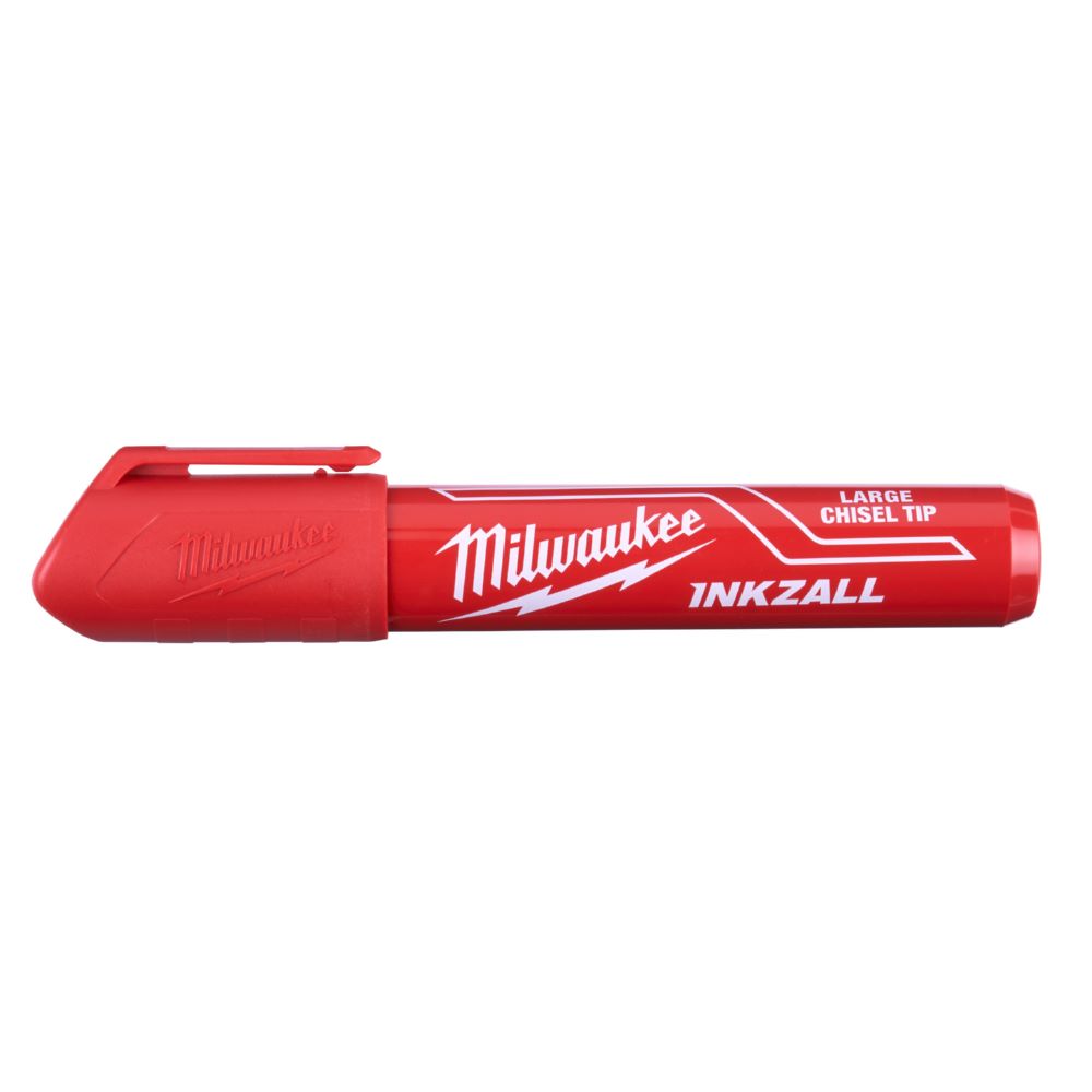 Produktbild Milwaukee Permanentmarker Keilspitze L rot INKZALL