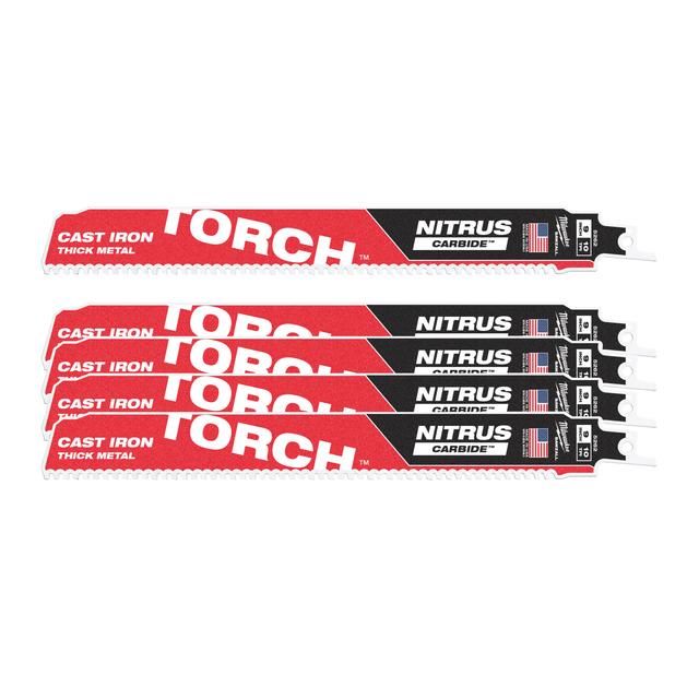 Produktbild Milwaukee Säbelsägeblatt Metall THE TORCH NITRUS HM bestückt 5er Pack 230 x 2,5 mm