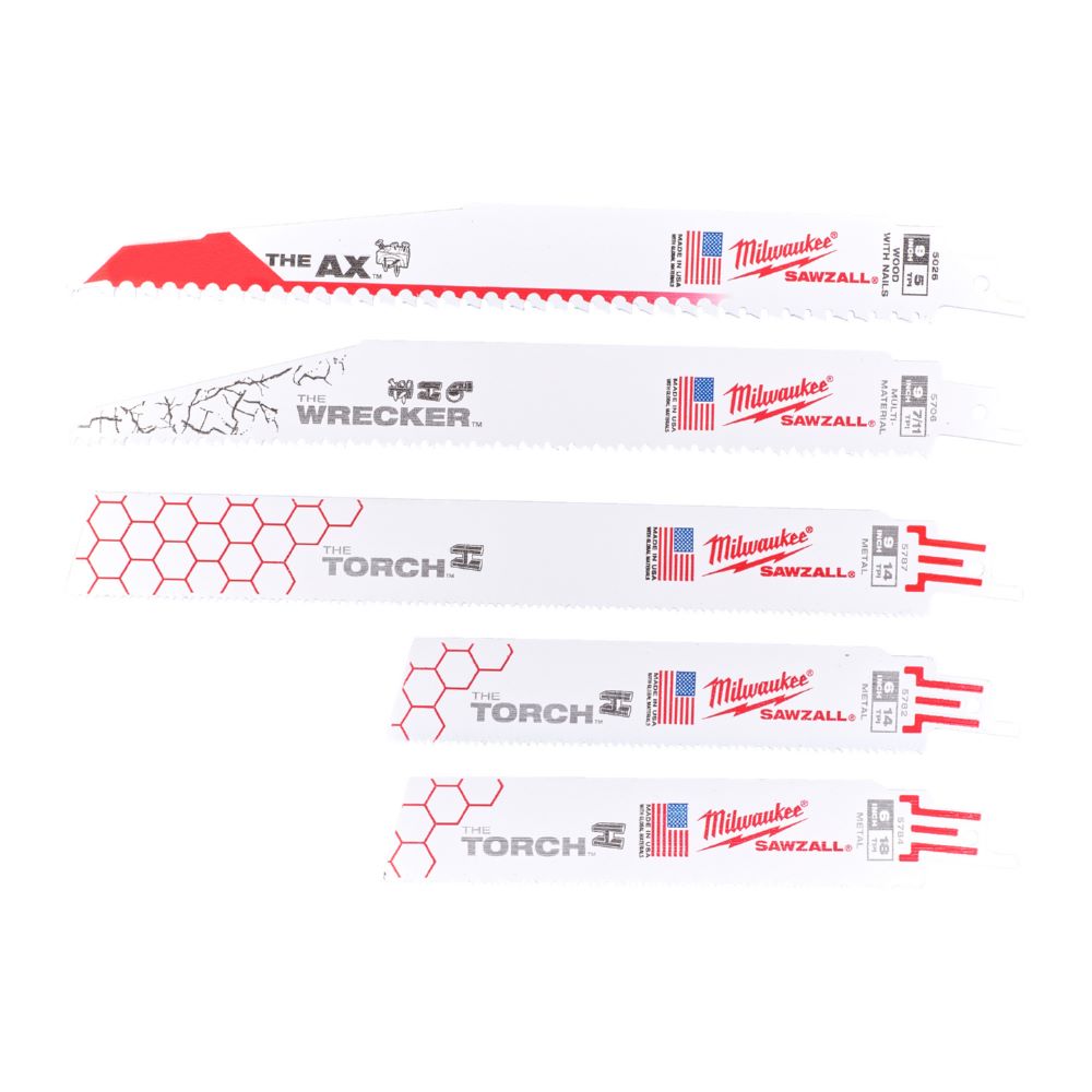 Produktbild Milwaukee Säbelsägeblattset 5 Teile