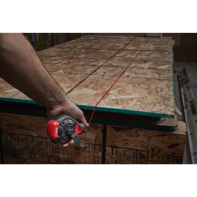 Produktbild Schlagschnur mit roter Kreide 30 m  Schnurlänge, breite Linie bild 2