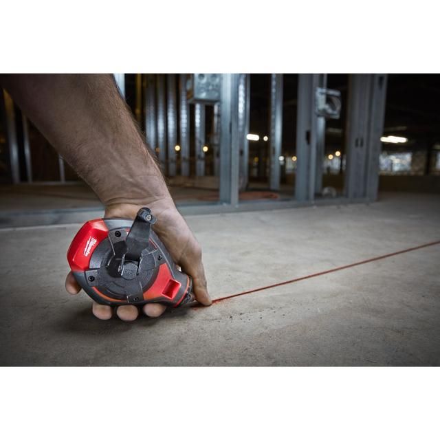 Produktbild Schlagschnur mit roter Kreide 30 m  Schnurlänge, breite Linie bild 6