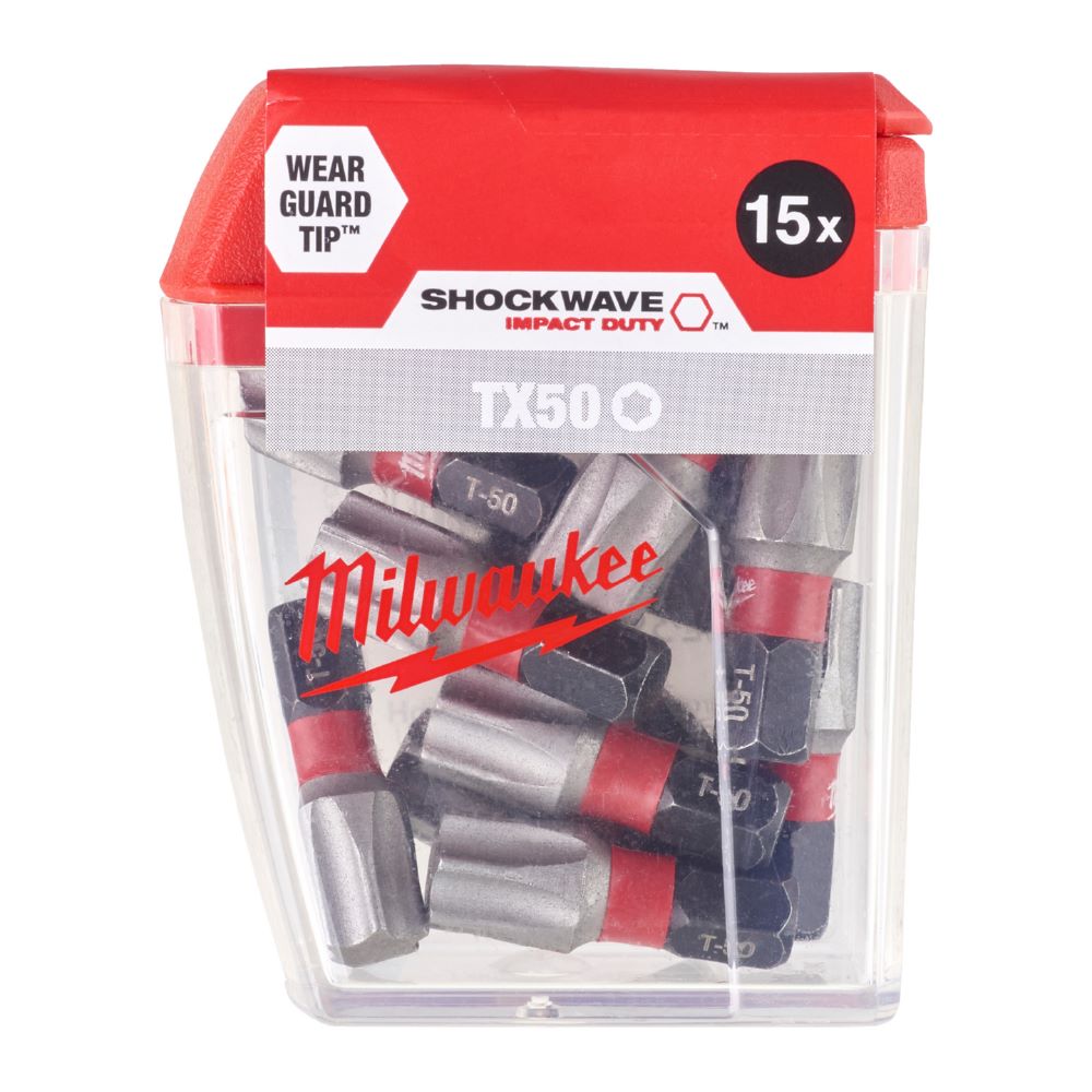 Produktbild Milwaukee Schrauberbit Shockwave TX50 25 mm 15er Pack