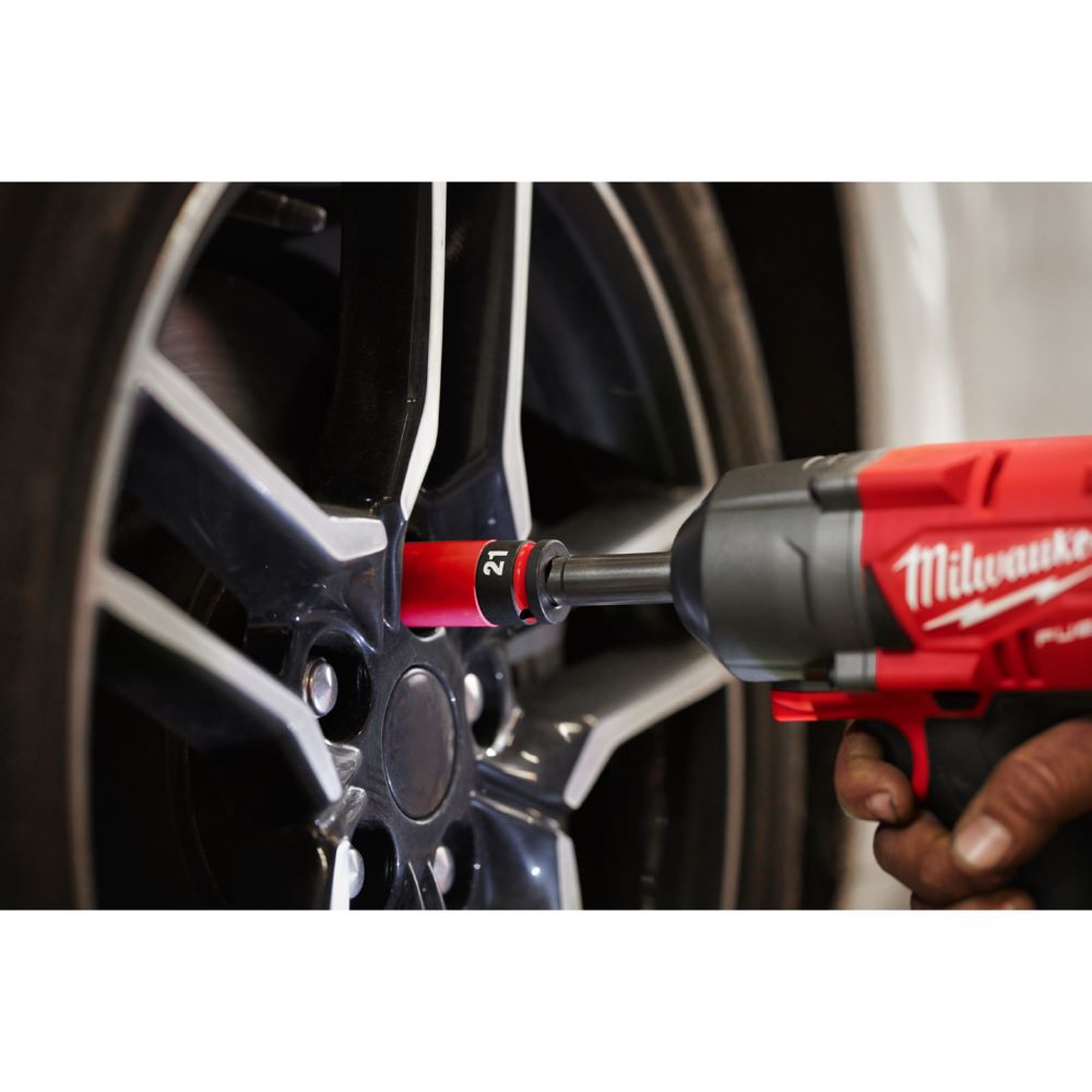 Produktbild Milwaukee Elektrowerkzeuge Schlagnuss Automotive SHOCKWAVE 1/2 Zoll Schlüsselweite 21 mm bild 2