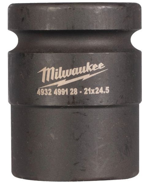 Produktbild Milwaukee SHOCKWAVE Schlagnuss 1 Zoll Vierkant kurz 21 x 24,5 mm
