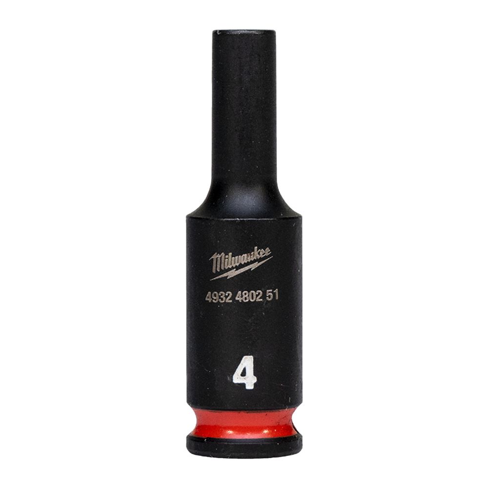 Produktbild Milwaukee SHOCKWAVE Schlagnuss 1/4 Zoll lang Schlüsselweite 4mm
