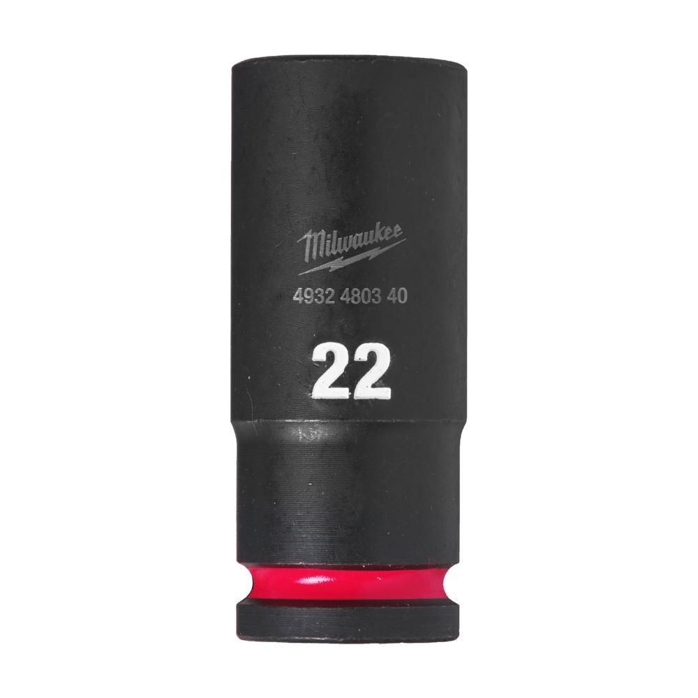 Produktbild Milwaukee SHOCKWAVE Schlagnuss 1/2 Zoll lang Schlüsselweite 22mm