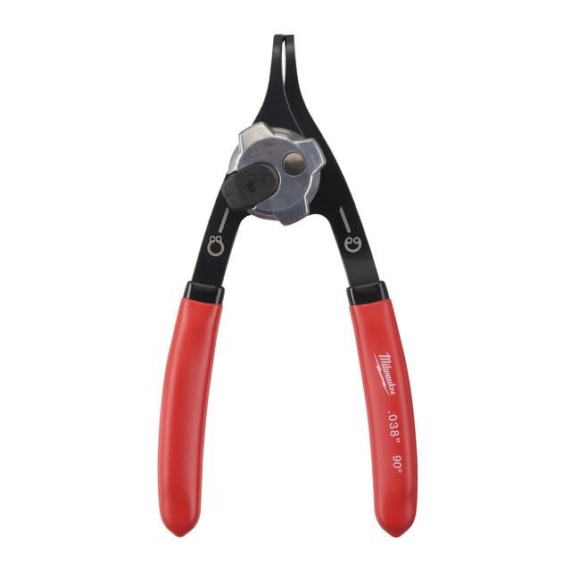 Produktbild Milwaukee Sicherungsringzange 90 grad gekröpft 0,9 mm Spitze für Größe A0/J0