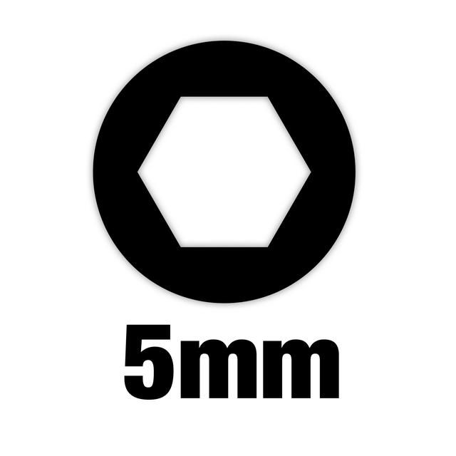 Produktbild Steckschlüssel mit Griff und Durchgangsloch SW 5 mm / M 2,5 bild 5