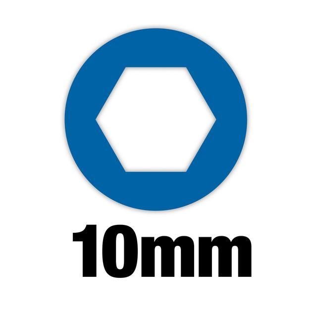 Produktbild Steckschlüssel mit Griff und Durchgangsloch SW 10 mm / M6 bild 2