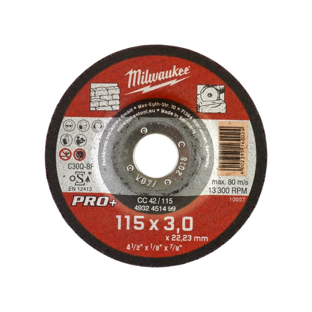 Produktbild Milwaukee Steintrennscheibe PRO 115 mm CC42 3 mm