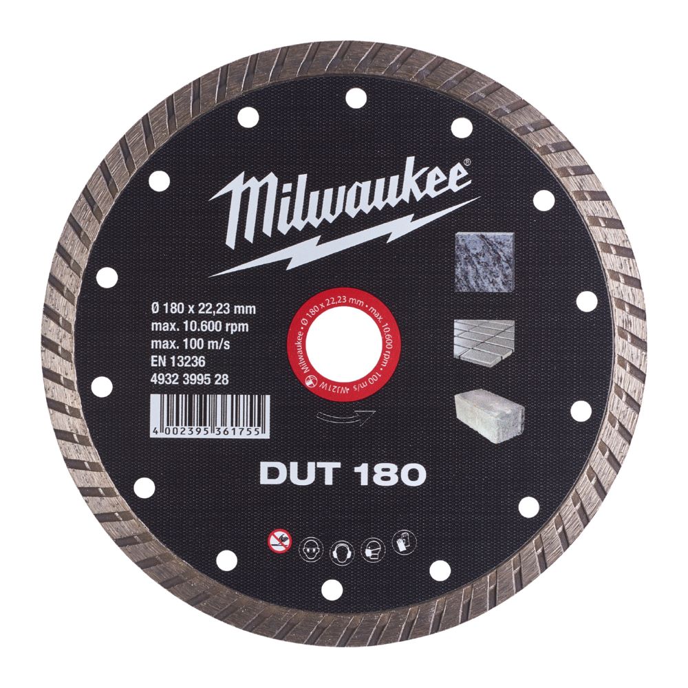 Produktbild Milwaukee Diamanttrennscheibe DUT 180 mm geschlossen