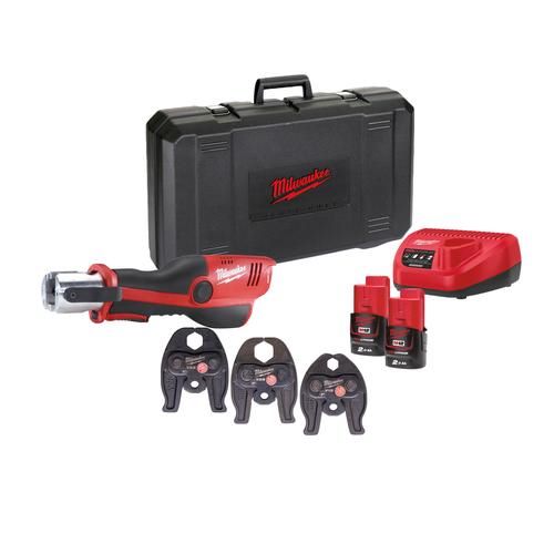 Produktbild Milwaukee M12ONEHPT-202C V-Set M12 Akku-Presswerkzeug 3x V-Profil Pressbacken