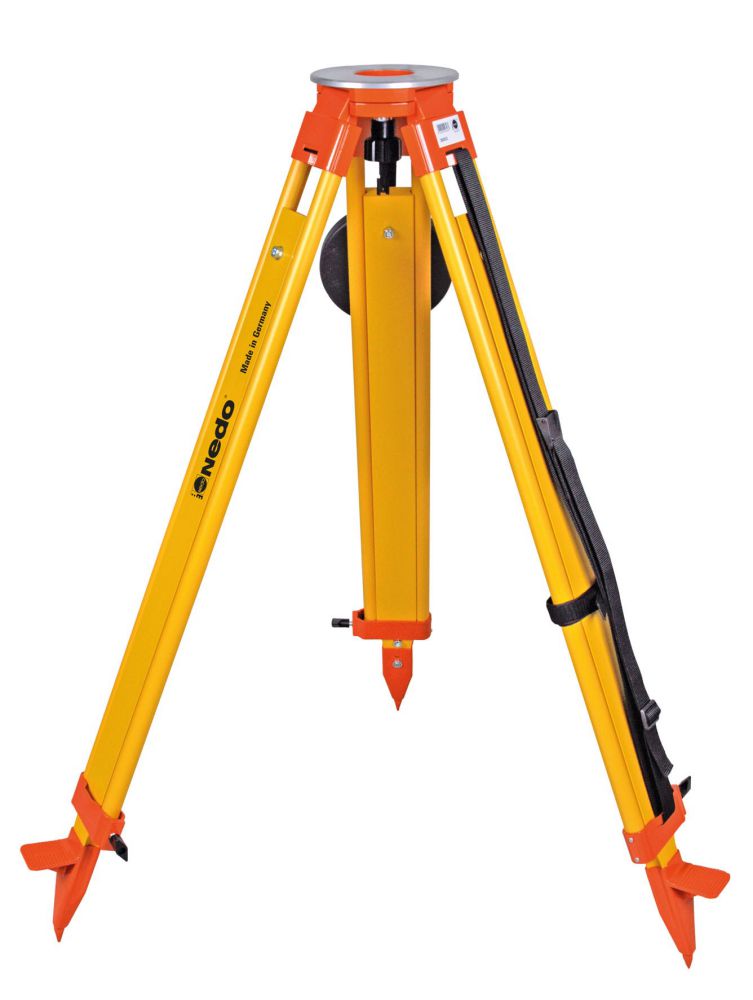 Produktbild Nedo Stativ Holz Höhe: 1,05m - 1,70m flach.Kopf / ISO 12858-2-H schw. Ausf. / Fußklem