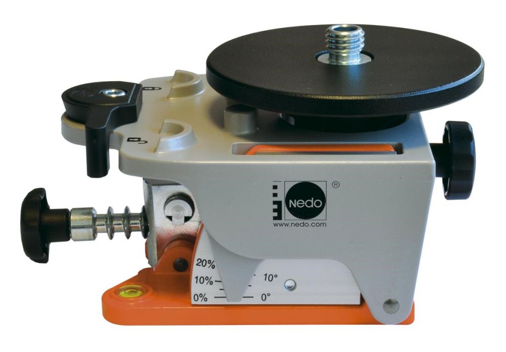 Produktbild Nedo Neigeadapter für Laser Primus2 u.a. mit Quickfix & Auflageteller 0 bis 90 Grad