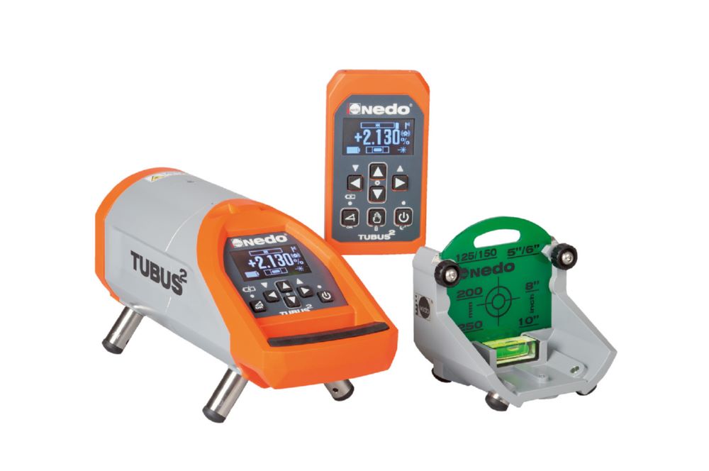 Produktbild Nedo Kanalbaulaser Tubus 2 Laserklasse 2 mit Fernbedienung und Zieltafel bild 2
