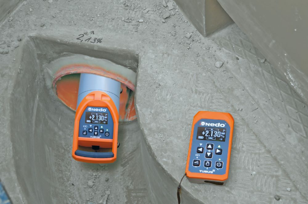 Produktbild Nedo Kanalbaulaser Tubus 2 Laserklasse 2 mit Fernbedienung und Zieltafel bild 3