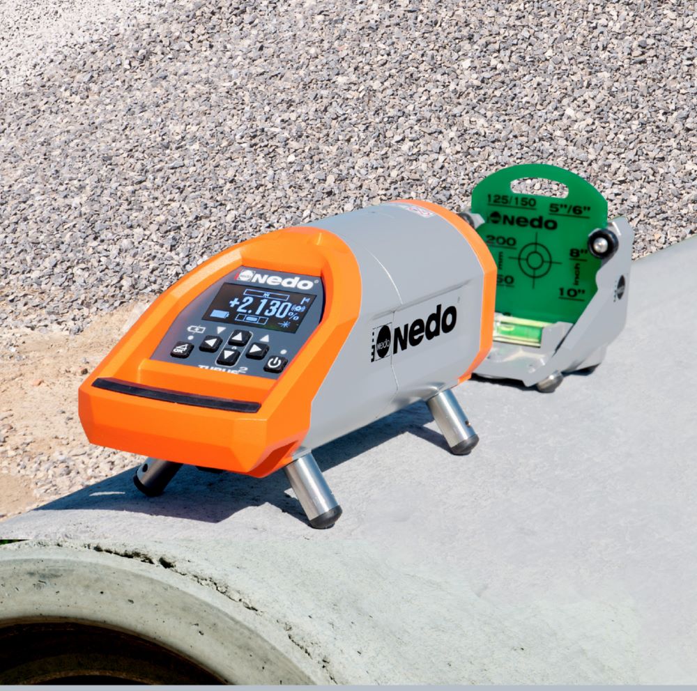 Produktbild Nedo Kanalbaulaser Tubus 2 Laserklasse 2 mit Fernbedienung und Zieltafel bild 4