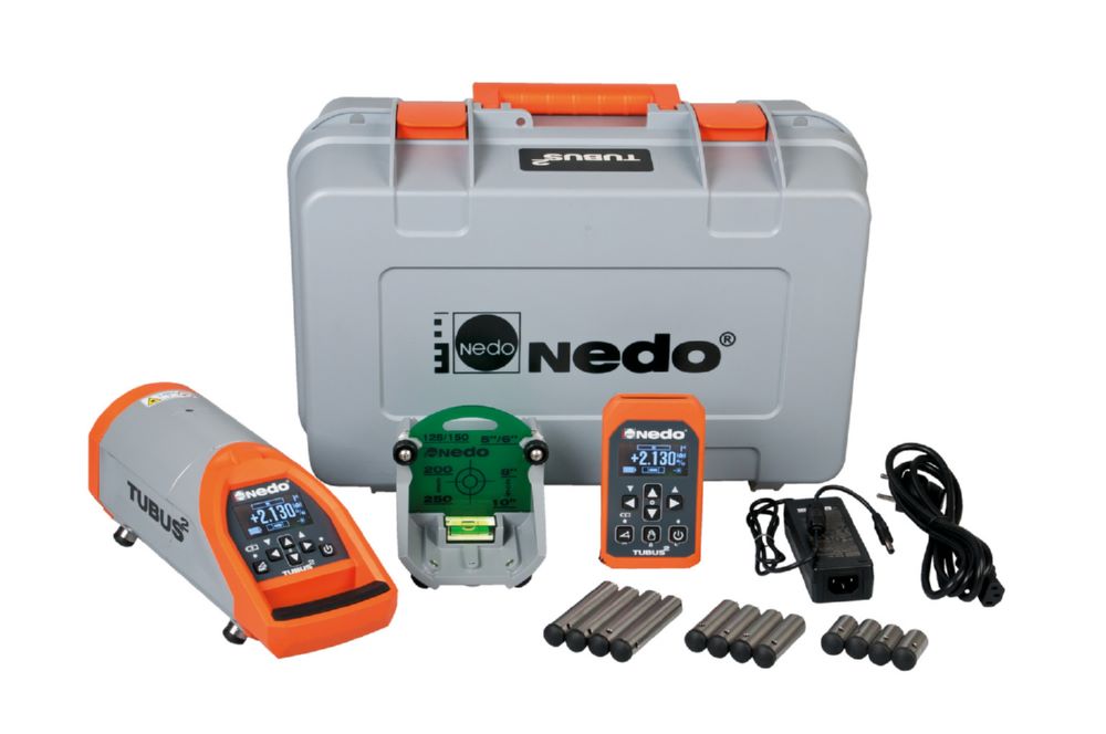Produktbild Nedo Kanalbaulaser Tubus 2 Laserklasse 2 mit Fernbedienung und Zieltafel bild 7