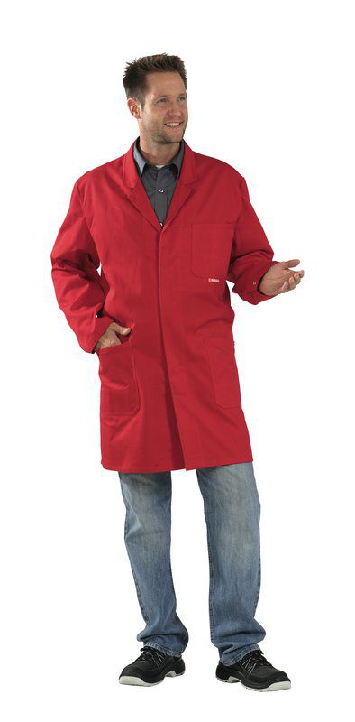 Produktbild Planam BW 290 Arbeitskleidung Berufsmantel Arbeitsmantel mittelrot Größe 48 bild 2