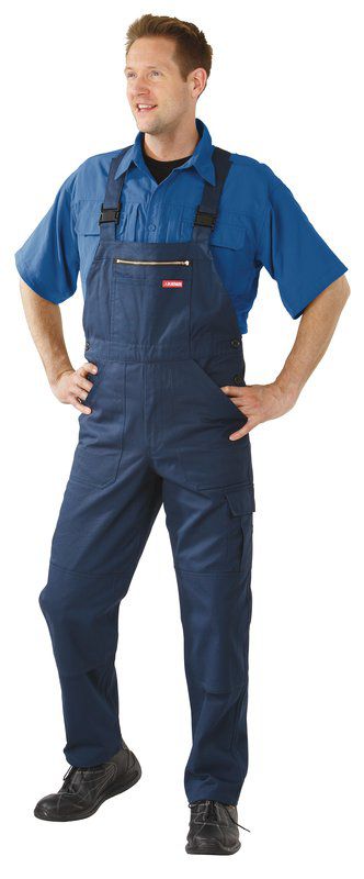 Produktbild Planam BW 290 Arbeitskleidung Arbeitshose Cargo Latzhose hydronblau Größe 60 bild 2