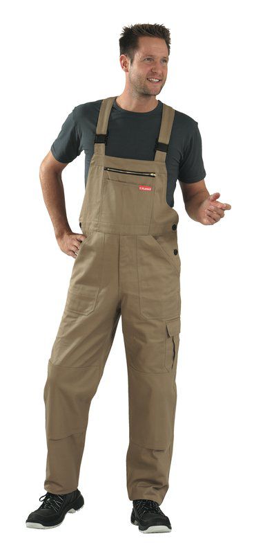 Produktbild Planam BW 290 Arbeitskleidung Cargo Latzhose Arbeitshose khaki Größe 58 bild 2