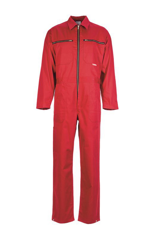 Produktbild Planam MG 290 Arbeitskleidung Rallyekombi Arbeitsoverall rot Größe 58 bild 1