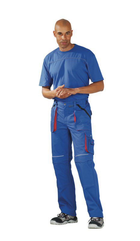Produktbild Planam Basalt Arbeitskleidung Bundhose kornblau rot 110 bild 2