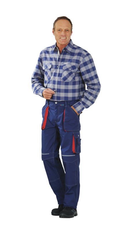 Produktbild Planam Basalt Arbeitskleidung Bundhose marine rot 58 bild 2