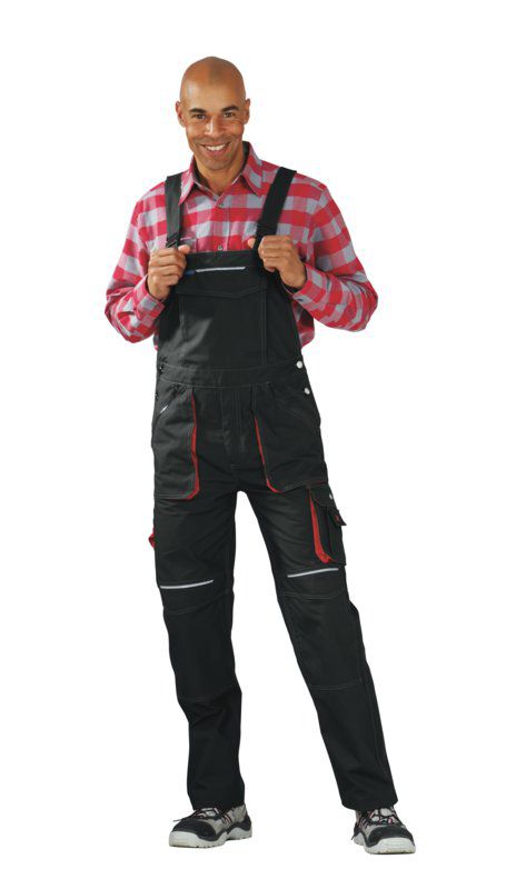 Produktbild Planam Basalt Latzhose anthrazit rot 24 bild 2