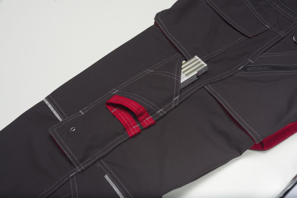 Produktbild Planam Basalt Latzhose kornblau rot 58 bild 7