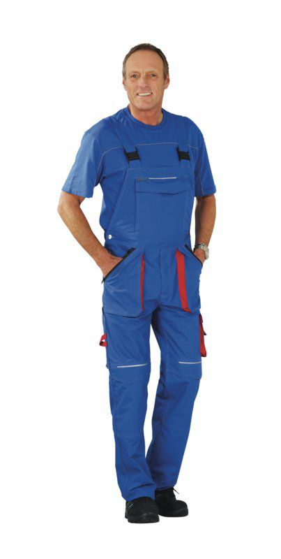 Produktbild Planam Basalt Latzhose kornblau rot 62 bild 2