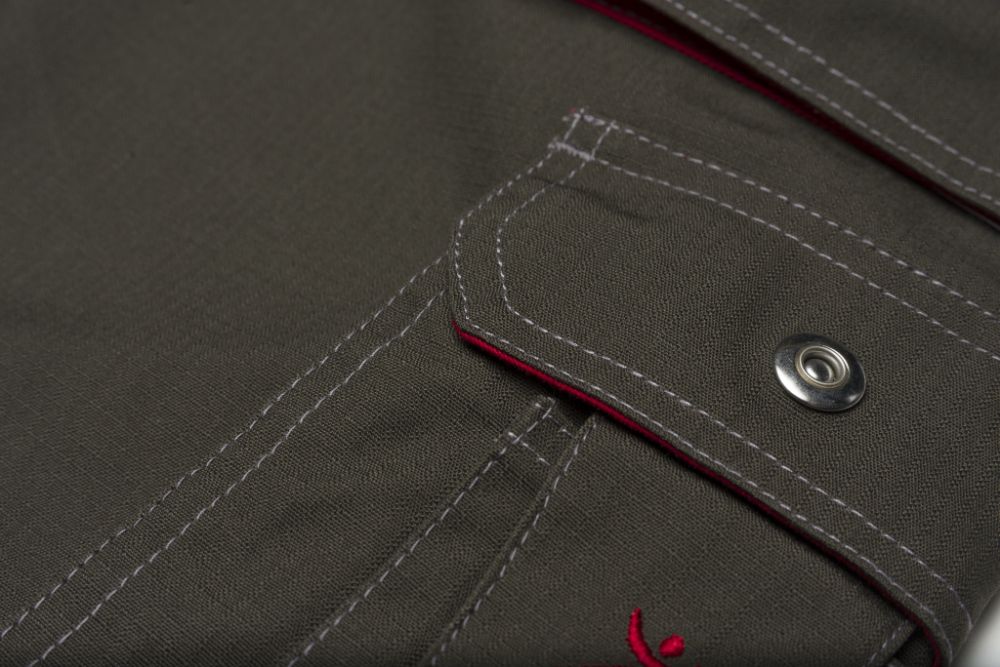 Produktbild Planam Basalt Arbeitskleidung Shorts kornblau rot M bild 7