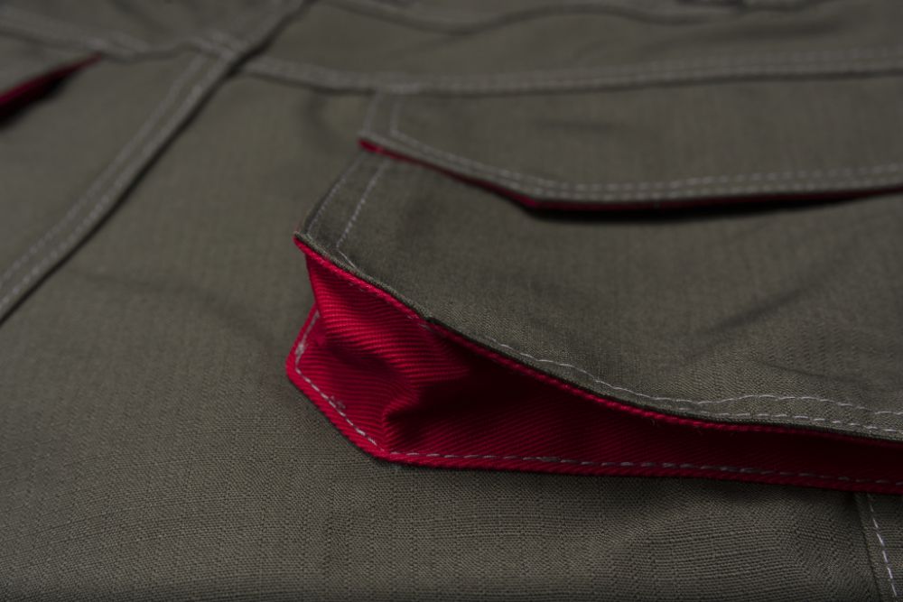 Produktbild Planam Basalt Arbeitskleidung Shorts kornblau rot M bild 8