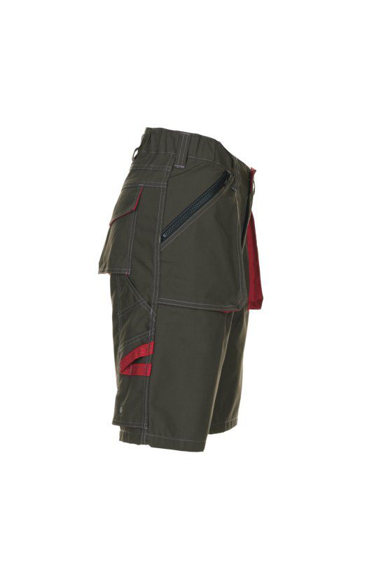 Produktbild Planam Basalt Arbeitskleidung Shorts oliv rot S bild 4