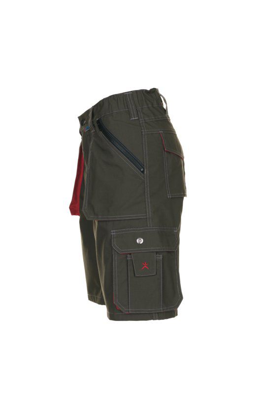 Produktbild Planam Basalt Arbeitskleidung Shorts oliv rot XXL bild 5