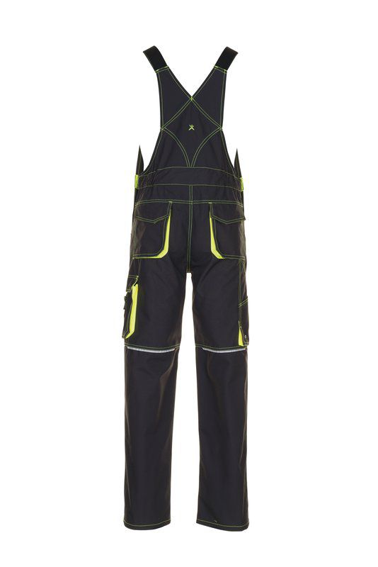 Produktbild Planam Basalt Neon Arbeitshose Latzhose anthrazit gelb 58 bild 3