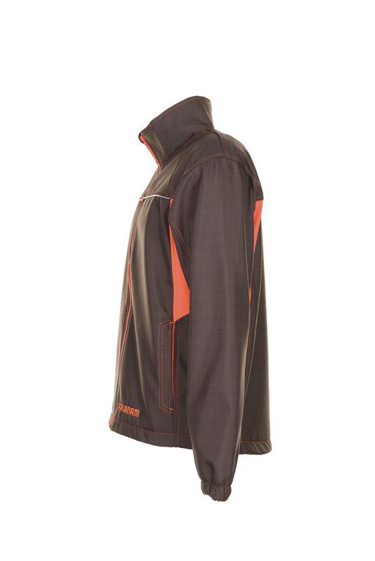 Produktbild Planam Basalt Neon Arbeitsjacke Softshelljacke oliv orange Größe XS bild 5