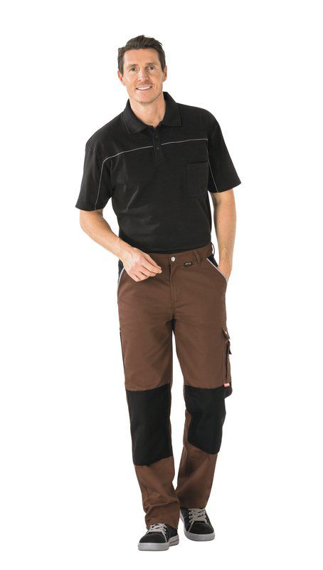 Produktbild Planam Canvas 320 Arbeitskleidung Arbeitshose Bundhose braun schwarz Größe 27 bild 2
