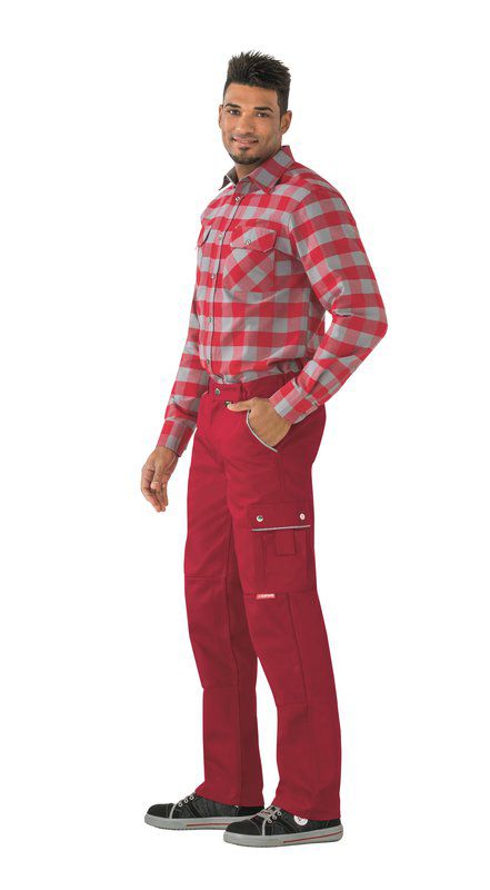 Produktbild Planam Canvas 320 Arbeitskleidung Arbeitshose Bundhose rot Größe 64 bild 2