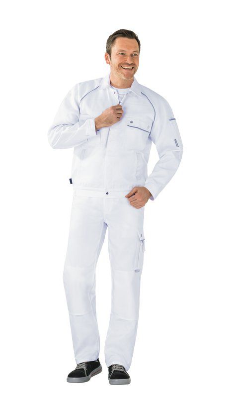 Produktbild Planam Canvas 320 Arbeitskleidung Arbeitsjacke Bundjacke reinweiß Größe 28 bild 2
