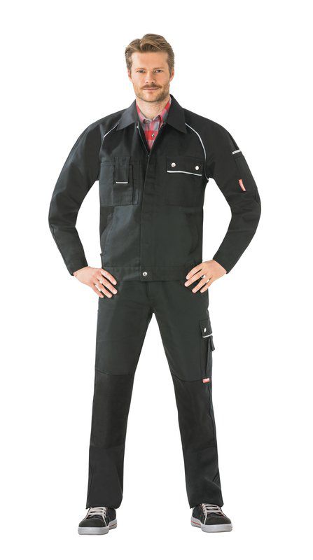 Produktbild Planam Canvas 320 Arbeitskleidung Arbeitsjacke Bundjacke schwarz Größe 64 bild 2