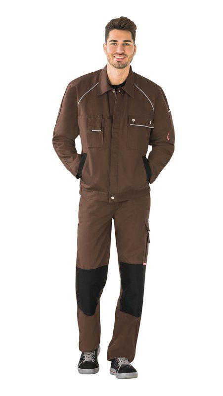 Produktbild Planam Canvas 320 Arbeitskleidung Arbeitsjacke Bundjacke braun schwarz Größe 64 bild 2