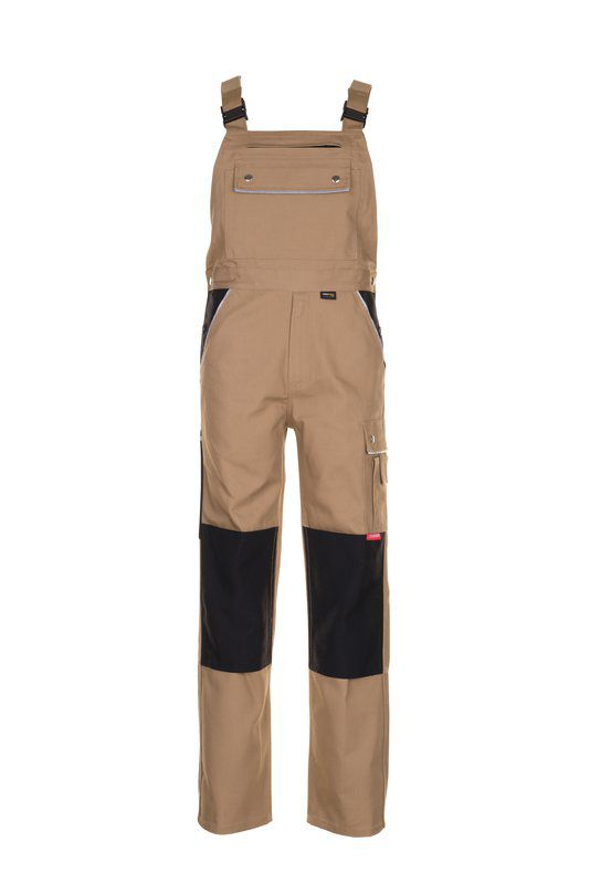 Produktbild Planam Canvas 320 Arbeitskleidung Latzhose khaki schwarz Größe 106